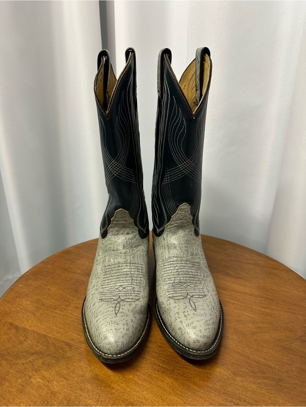 Tony Lama vintage antelope leather Western Boots style 8056 size 8 men’s